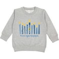 thumbnail image 2 of Inktastic Peace Light Hanukkah Toddler Sweatshirt, 2 of 4