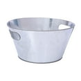 thumbnail image 4 of Metal de hielo Bebida de bebida helado decoración metal galvanizado bañera ovalada bebida de bebida cubo de cerveza para barra de baño bar de boda, 4 of 8