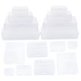 thumbnail image 5 of WHAMVOX  24 Pcs Small Clear Organizer Case Kitchen Lunch Travel Transparent, 5 of 8