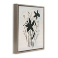 thumbnail image 3 of Stupell Industries Modern Impressions of Flowers Brown Floating Frame Canvas Art, 18 x 18, by Susan Jill, 3 of 8