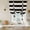 Black, variant on Aqua Beige Striped Tie Up Curtains 45 Inches Long, Kitchen Window Curtains Over Sink, Modern Burlap Texture Farmhouse Small Window Curtains Shade Balloon Curtains Valances for Bedroom/Cafe 34"x45"