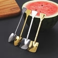 thumbnail image 4 of Cucharas de acero inoxidable para café y té, pala creativa Retro Para cena, Helado, postre, sandía, herramientas de Bar, 4 piezas, 4 of 4