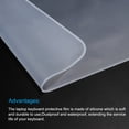 thumbnail image 4 of Silicone Keyboard Protector Skin for 15.6"-17.3" Laptop 14.2"x5.1" Clear 2Pcs, 4 of 5