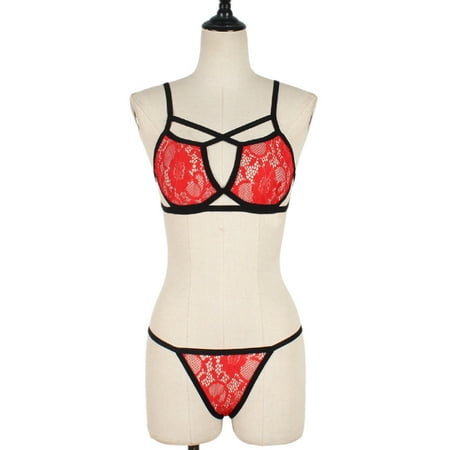 Bustier Alluring Bra Set Bra Out Elastic Bra Cage Cage Strappy Hollow Women 34 Waist Underwear Men Lace Garter Belt Set Most Comfortable Mens Underwear Silk Boxers Working Men Good Brief Cool Mesh