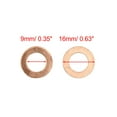 thumbnail image 2 of 10 Pcs 9mm Inner Dia Copper Washers Flat Sealing Gaskets Ring for Cars, 2 of 2