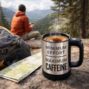 Self -Stirring Automatic Coffee Mug 11oz Capacity, Self Stirring Mug with Temperature Control & Push button operates, stainless steel coffee cup with 2 “AAA” Batteries (Not Included) Heating Mug