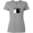 thumbnail image 3 of Inktastic Valentines Day Cat Couple Women's T-Shirt, 3 of 5