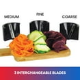 thumbnail image 3 of Total Chef 3-in-1 Automatic Electric Vegetable Spiralizer Slicer, Black, 3 of 7