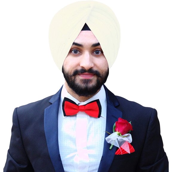eloria Sikh Traditional Turbans Punjabi Hat Punjabi Pagri Sikh Cotton Voile Turban for Men and Boys Cream