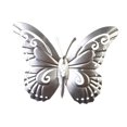 thumbnail image 4 of Decoración de pared de mariposa de metal, valla al aire libre, escultura de pared de mariposas 3D decoración colgante para la sala de estar para un plata, 4 of 8