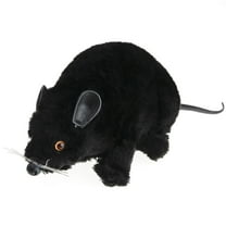 Skeleteen Realistic Black Prank Rat - Real Looking Scary Plush Fake Black Rat Animal Toy Gag Gift