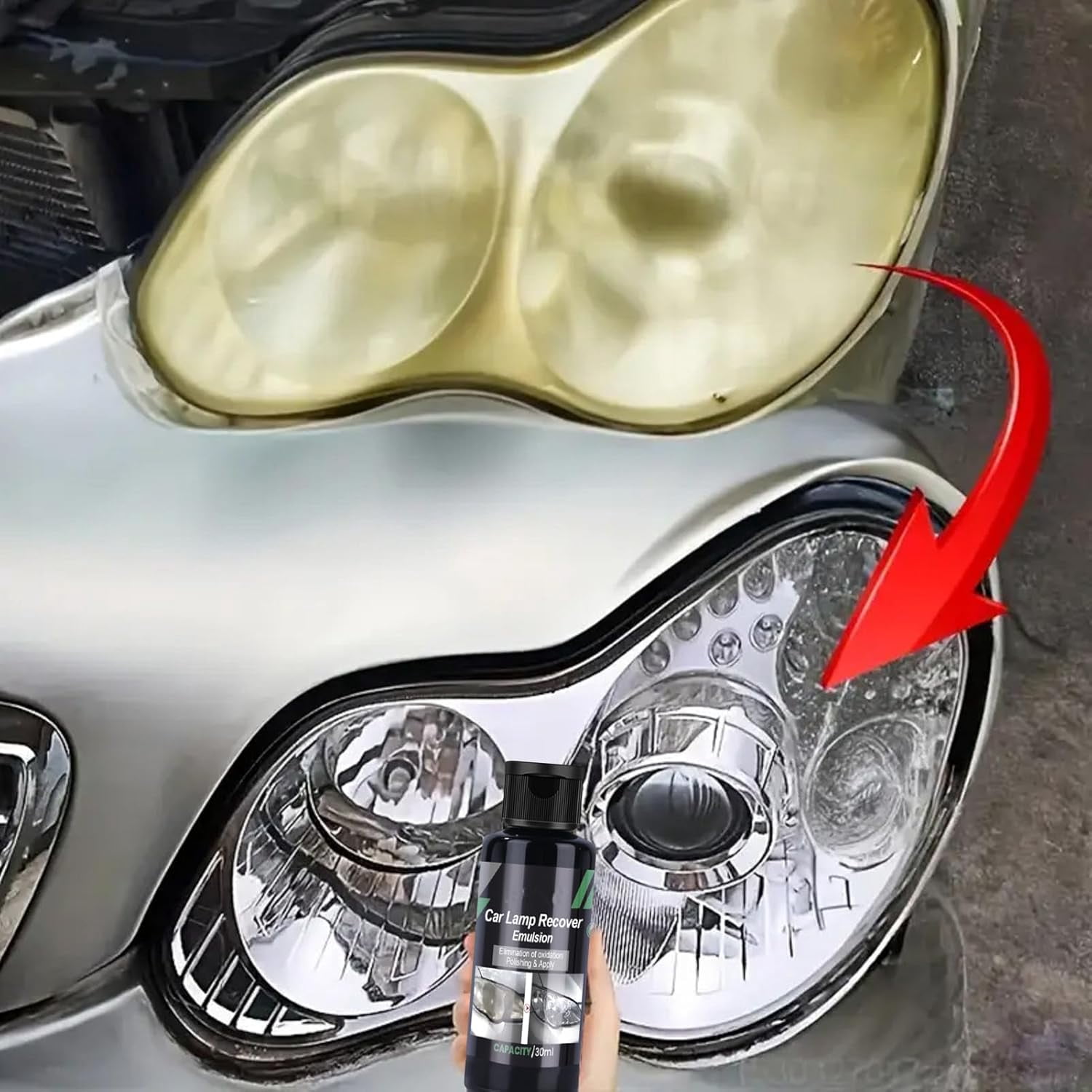 BeamRevive Car Lamp Recover Emulsion , BeamRevive Elimination of Oxidation Polishing & Apply, Beam Revive Turn Cloudy Headlights Into Crystal Clear Vision