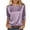 Purple, variant on Women's Tops Dressy 2026 Crew Neck Satin Shirts Long Sleeve Formal Tops Office Business Summer Outfits