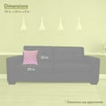 thumbnail image 3 of Majestic Home Goods Decorative Soft Pink Links Large Pillow, 3 of 4