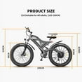 thumbnail image 2 of AOSTIRMOTOR Electric Mountain Bike, 750W Motor&48v 15ah Removable Lithium Battery, 26 * 4.0 Inch Fat Tire Ebike, Electric Bicycle for Adults, 2 of 9