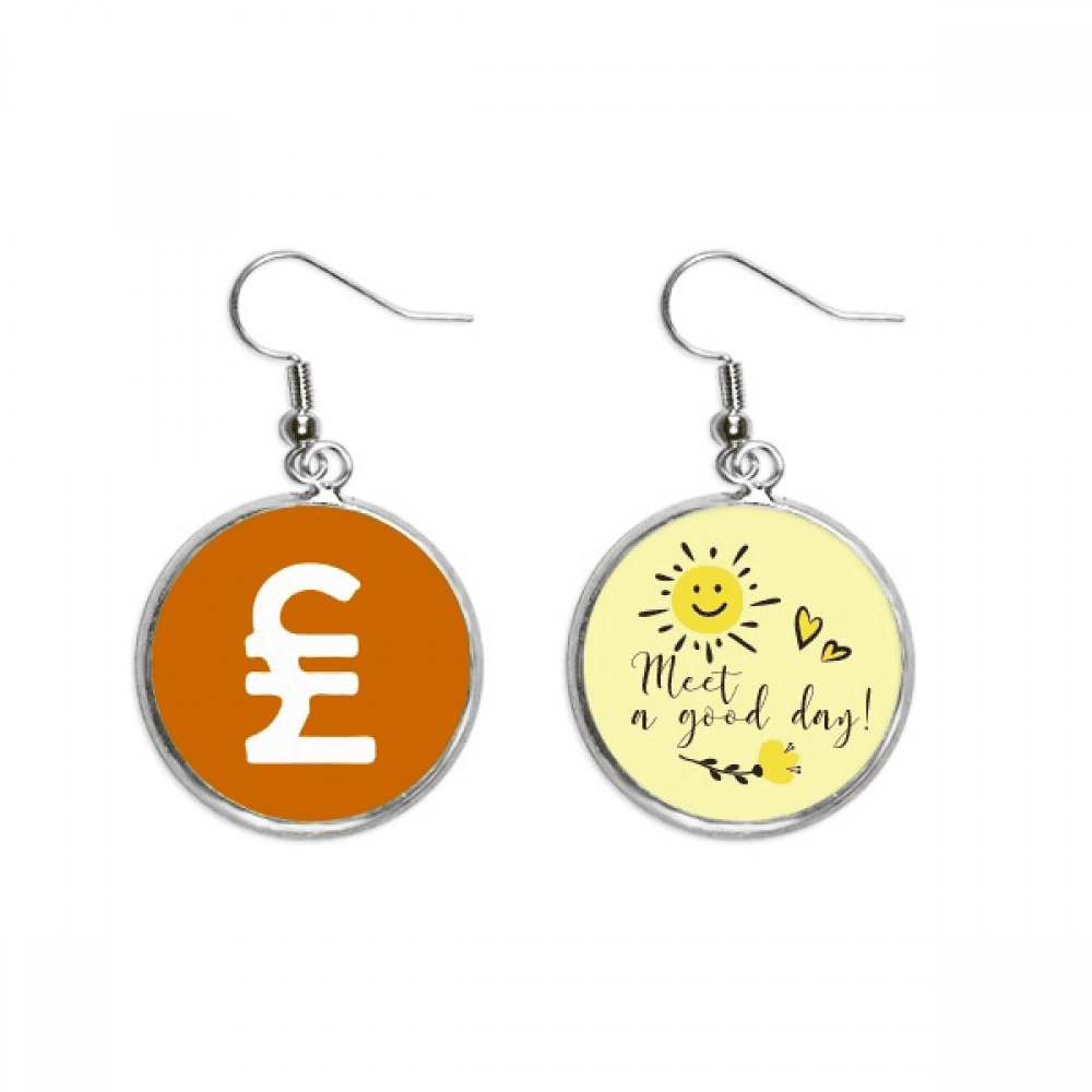 Turkey Currency Symbol Lira TRY Ear Drop Sun Flower Earring Jewelry turkey-currency-symbol-lira-try-ear-drop-sun-flower-earring-jewelry