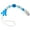 Blue, variant on BESTSKY Pacifier Chain,Anti-Drop Pacifier Holder,Multi-Purpose Pacifier Clip,Gray