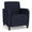 Navy, variant on Siena Lounge Lobby Reception Waiting Guest Chair / Black Steel Legs / Navy Blue