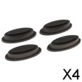 thumbnail image 1 of Protector de Piso con Punta para Tope de Puerta, Almohadilla para Pies de Equipaje de Plástico, 2x4 Piezas (tipo S) , Negro 4 piezas, 1 of 8