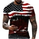 thumbnail image 1 of Camiseta qucoqpe con la bandera estadounidense para hombre, camisetas patrióticas vintage, camiseta hipster de manga corta del 4 de julio en liquidación, 1 of 5