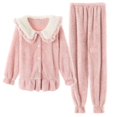 thumbnail image 4 of Pijamas cálidos de franela para mujer, ropa de dormir gruesa para la familia, conjuntos de salón de lana Coral, para el hogar, navidad, 4 of 4