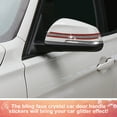 thumbnail image 4 of 10pcs Bling Car Door Handle Door Bowl Protector Car Handle Cover Faux Crystal Car Stickers Auto Decals Red Silver Tone, 4 of 6