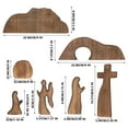 thumbnail image 3 of KOYPTL Empty Tomb Easter Scene and Cross Decoration 7pc,Wood Easter Resurrection Scene Cross Jesus Tomb for Tray,Jesus Nativity Scene Decor for Religious Home Office Table Shelf Decor Christian Gifts, 3 of 8
