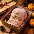 thumbnail image 2 of Clearance Hotyverty Halloween Ghost Baseball Cap, Happy Haunting Patchwork Ghost Pumpkin Commemorative Vintage Baseball Cap Adjustable Cotton Dad Hat Halloween Gift for Women Men, Pink, 2 of 9