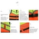 thumbnail image 4 of Chaleco Salvavidas Para Adultos, Chaleco Salvavidas De Rescate De Tamaño Ajustable Naranja, Diseño Reflectante Con Silbato Para Deportes Acuáticos, 4 of 7