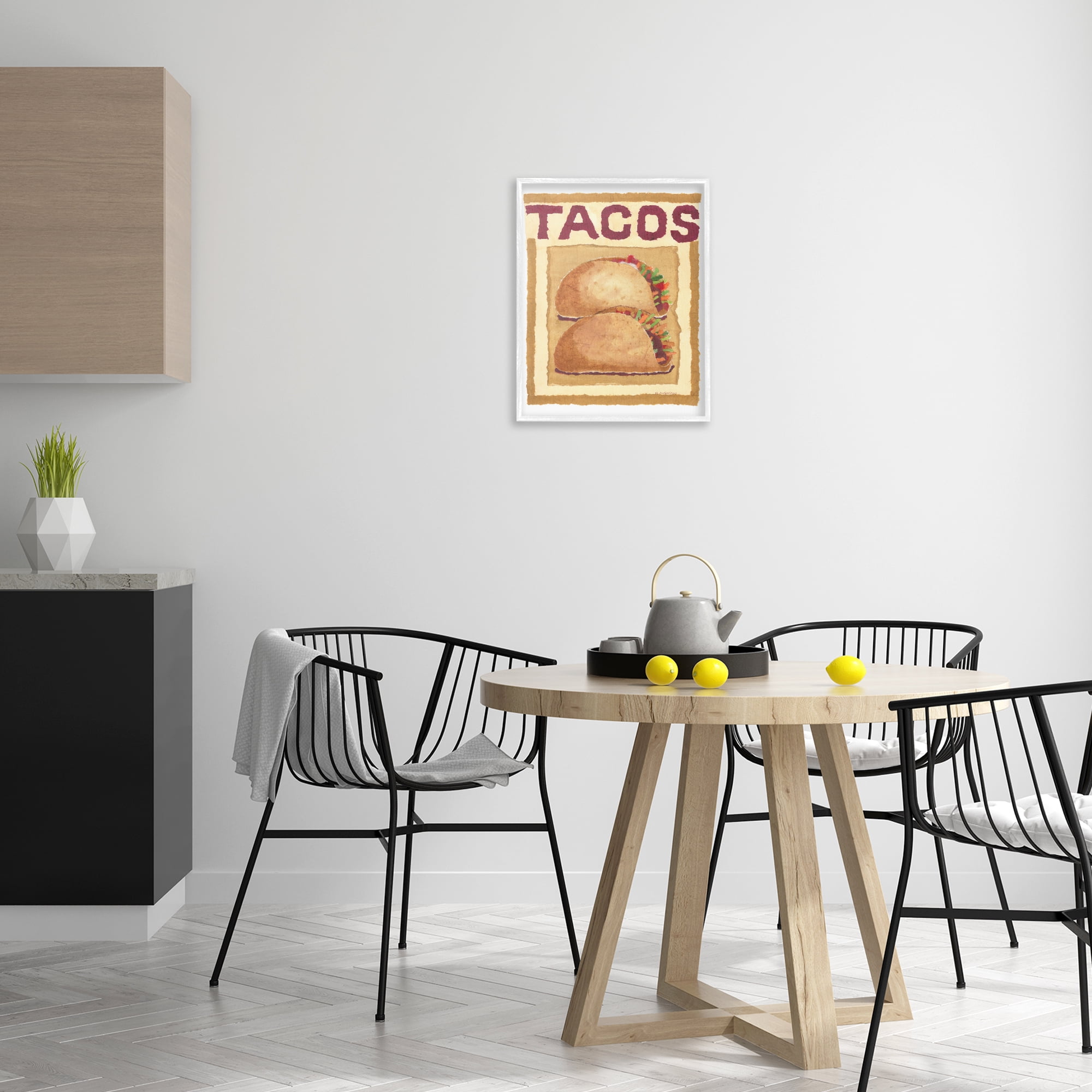 Stupell Industries Traditional Tacos Duo Food & Beverage Painting White Framed Art Print Wall Art, 16 x 20