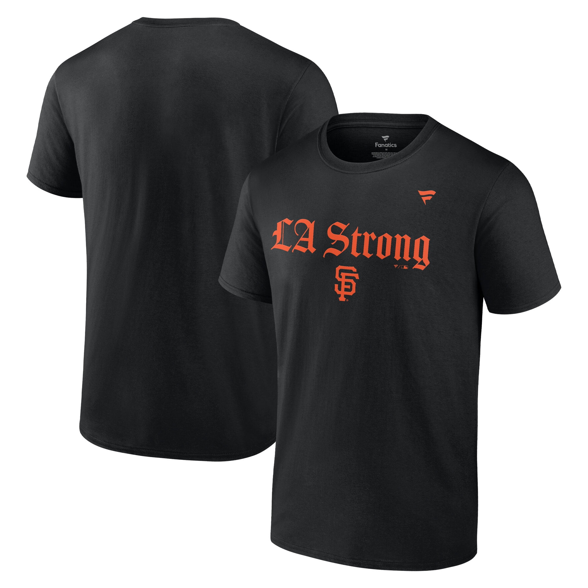 Unisex Fanatics Black San Francisco Giants LA Strong T-Shirt
