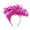 Hot Pink, variant on Hontri Hair Clips in Sale, Ladies Hat Wedding Floral Cocktail Mesh Hair Clip Tea Party Headband Fascinators Hats for Women Black
