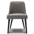 thumbnail image 3 of CHITA Modern Fabric Upholstered Kitchen & Dining Room Chairs Set of 2, Wood Legs, Flint Gray, 3 of 8