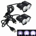 thumbnail image 3 of Waterproof USB Bike Light 8000LM LED Front Bicycle Headlight Dual Lamps for Cycling No Battery, 3 of 13