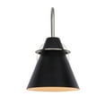 thumbnail image 3 of Canarm  Mid-Century Modern Metal Shade Vanity Light 1 Light - Black and Brushed Nickel, 3 of 5