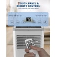 thumbnail image 6 of EastVite 10,000 BTUs Portable Air Conditioner with Heater - Room AC with Remote Control, Stand-up AC Cooling Fan Modes, 24H Timer - 560 Sq.Ft, 6 of 8