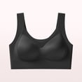thumbnail image 3 of Lopeceal Women Wireless Seamless Bra Satin No Underwire Comfort Strong Support Lifting Push Up Wide Strap Bra Daily, 3 of 3