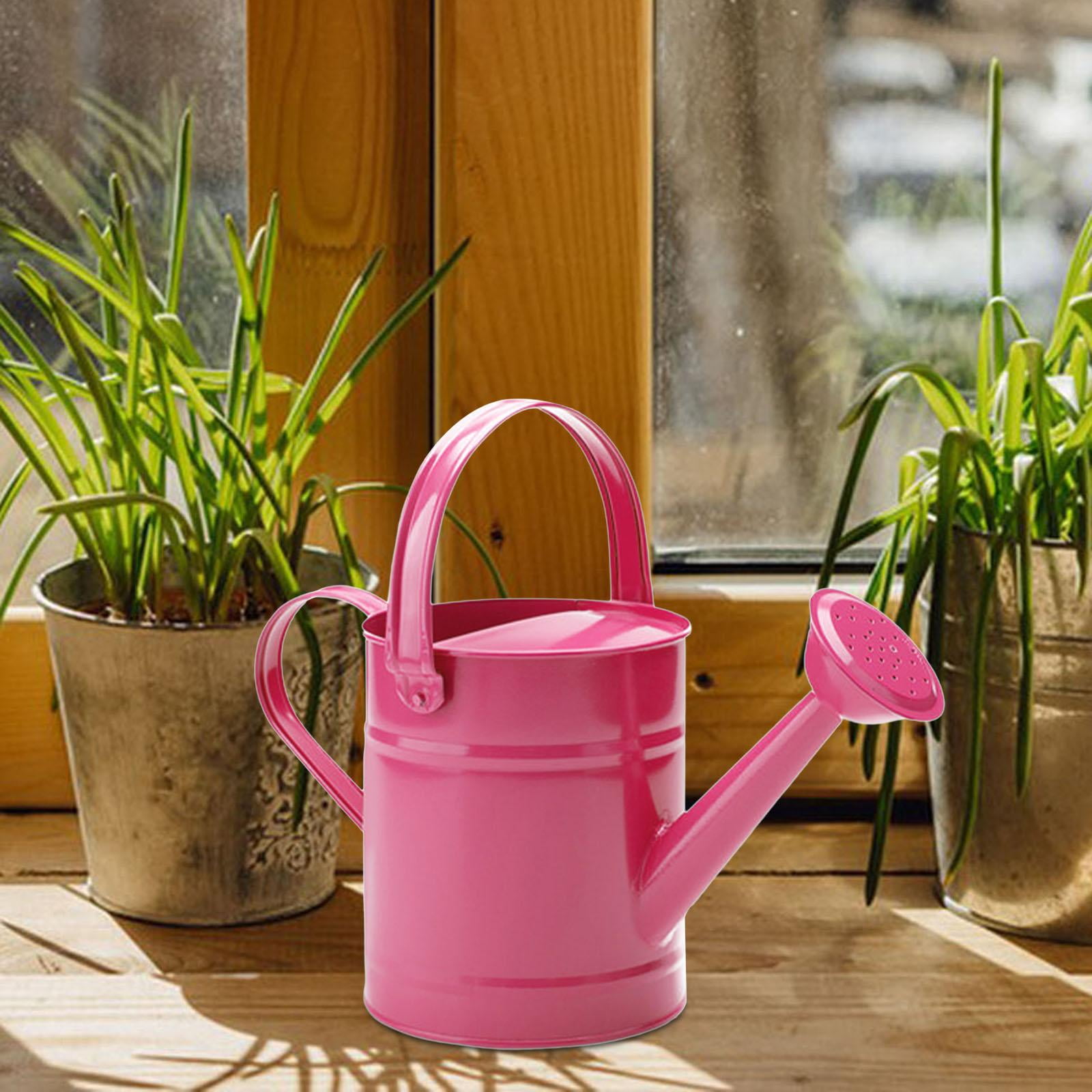 Gazechimp Garden Watering Can Flower Bed Garden Water Pot for Courtyard Lawn Farmhouse Pink