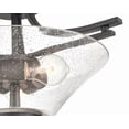 thumbnail image 2 of Millennium Lighting 19" Metal Semi-Flush Ceiling Mount Light in Satin Nickel, 2 of 4