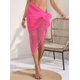 thumbnail image 4 of Pareos de Playa Bohemios para Mujer, Pareos de Transparente para Bikini, Faldas para Trajes de Baño. Rosa Roja Talla Única, 4 of 8