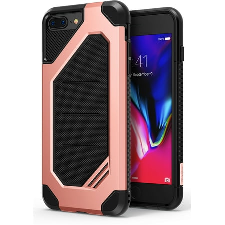 Ringke Max Case Compatible with iPhone 8 Plus, Advanced Dual Layer Heavy Duty Protection Cover - Rose Gold