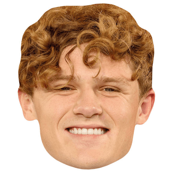 Ryan Trahan (Smile) Celebrity Mask, Flat Card Face, Fancy Dress Mask