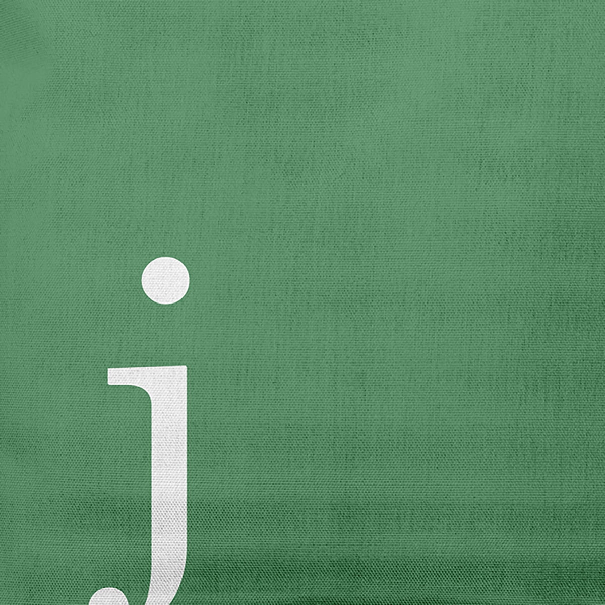 Simply Daisy 16" x 16" Modern Monogram Decorative Throw Pillow, Sage