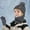 Black, variant on Eltusu Boys Hats Scarves Gloves Sets, 3 Pieces Stretchy Winter Beanies Scarves Mittens Sets 4-10 T Size Acrylic