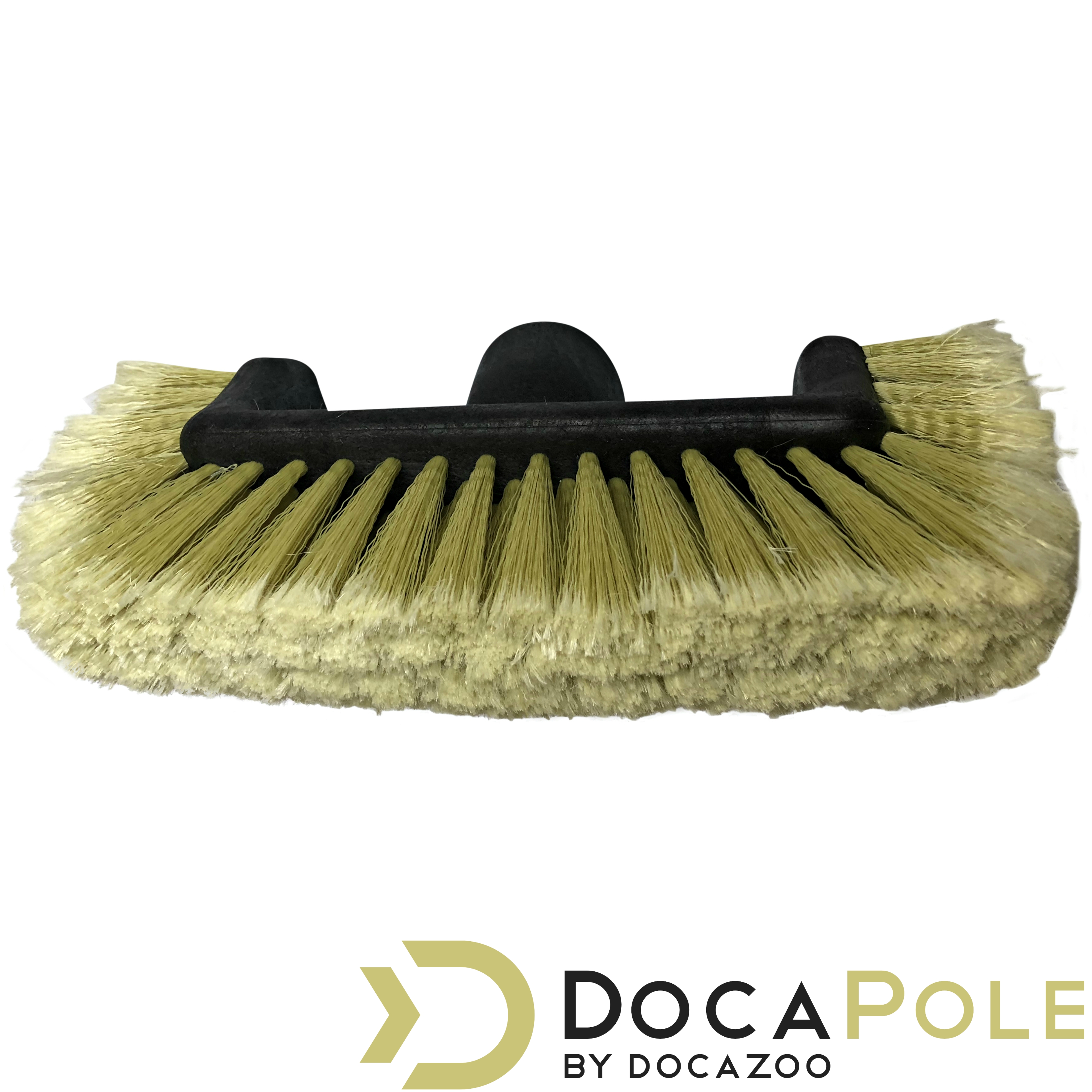 DocaPole 6-24' Soft Bristle Car Wash Brush & Extension Pole |11" Scrub Brush with 12 Foot Handle | Long-Reach Cleaning Brush and Deck Brush for Car, Truck, Boat, RV, House Siding, Floor, and More - image 3 of 7