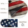 thumbnail image 6 of Small Round Rug 3Ft Washable Non-Slip, American Flag Circle Area Rugs for Living Room Bedroom, Blue Red USA Flag Retro Hockey Indoor Floor Mats Carpet Runner for Home Decor, 6 of 8