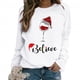 thumbnail image 1 of ¡Los más vendidos! Jersey de manga larga con estampado navideño para mujer, jersey de cuello redondo, Top suelto, ropa de regalo de Navidad, nueva moda, 1 of 5