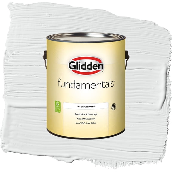 Glidden Fundamentals Radisson / White Eggshell Interior Paint, 1 Gallon