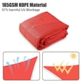 thumbnail image 3 of Yescom 20x16Ft 97% UV Block Rectangle Sun Shade Sail Outdoor Patio Pool Garden Yard Lawn Carport Net Watermelon Red, 3 of 12