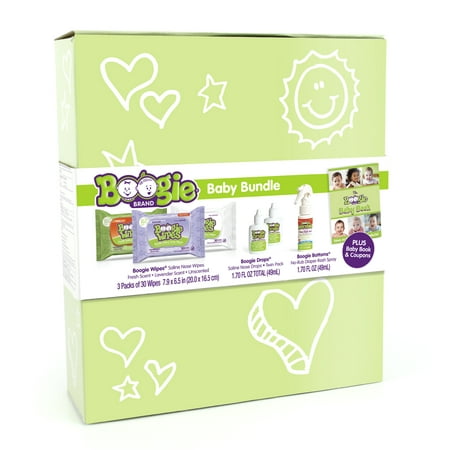 Boogie Wipes Baby Bundle Gift Set, Hypoallergenic Baby Products, 7 Piece Kit